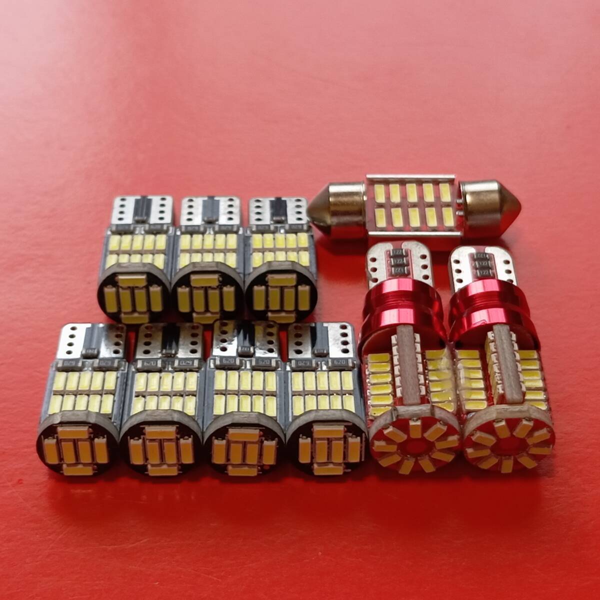 爆光!プリウス ZVW50 ZVW51 T10 LED ルームランプ バックランプ 10点セット ホワイト トヨタ 純正球交換 /57/26/t31拍卖