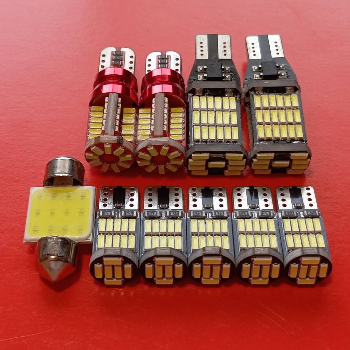 爆光10個セット!アクア NHP10/G's 後期 T10 LED 室内灯 バックランプ ナンバー灯 ルームランプセット ホワイト トヨタ /45/57/26/t31拍卖