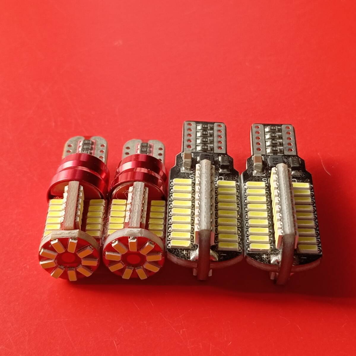 超爆光!LED ポジション球 スモールライト バックランプ 4個セット T10 T16 ホワイト /72/57 E52 エルグランド ハスラー コペン ウェイク拍卖