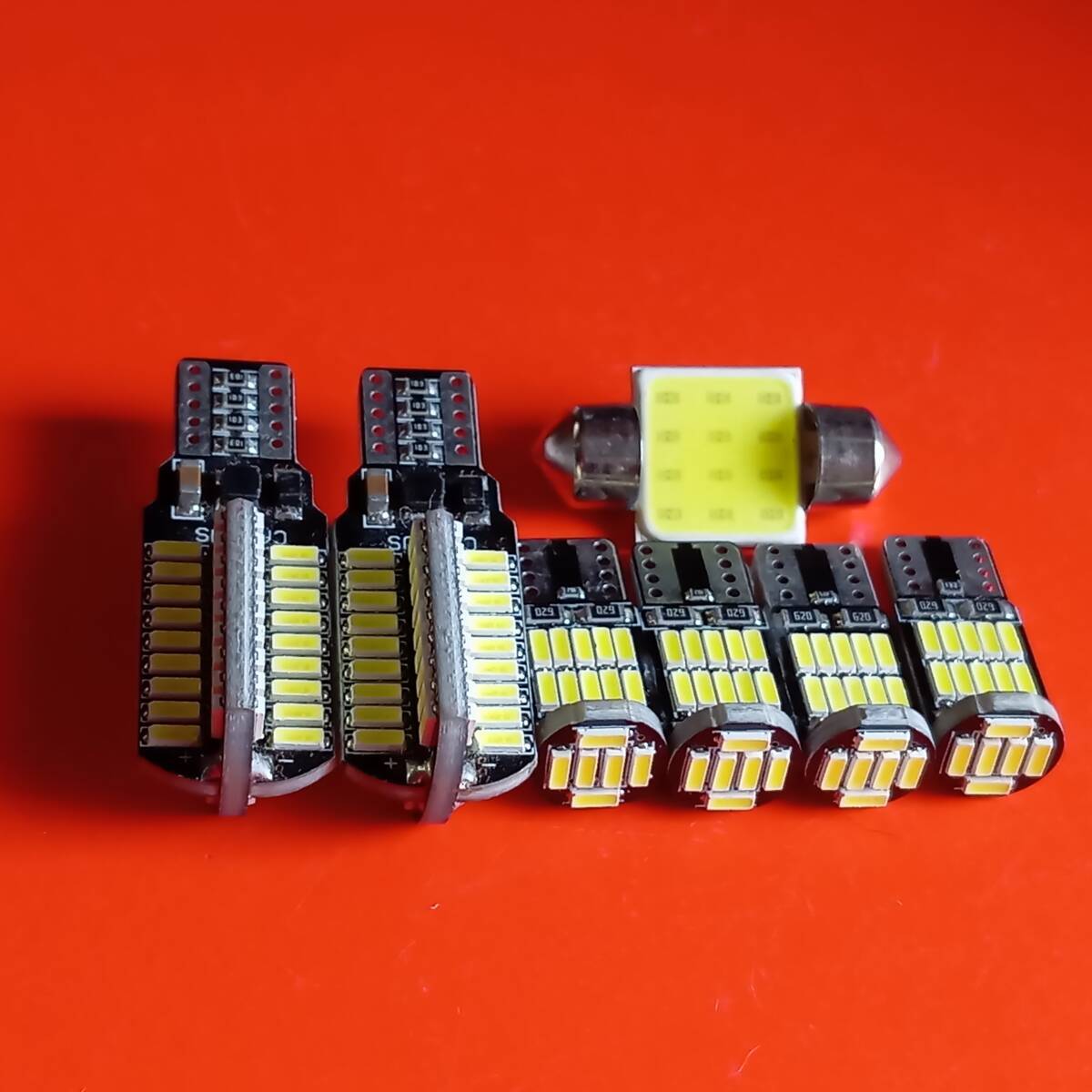 DE3 DE5 デミオ 超爆光!T10 LED ルームランプ ポジション ナンバー灯 バックランプ 7個セット ホワイト マツダ /72/26/t31拍卖