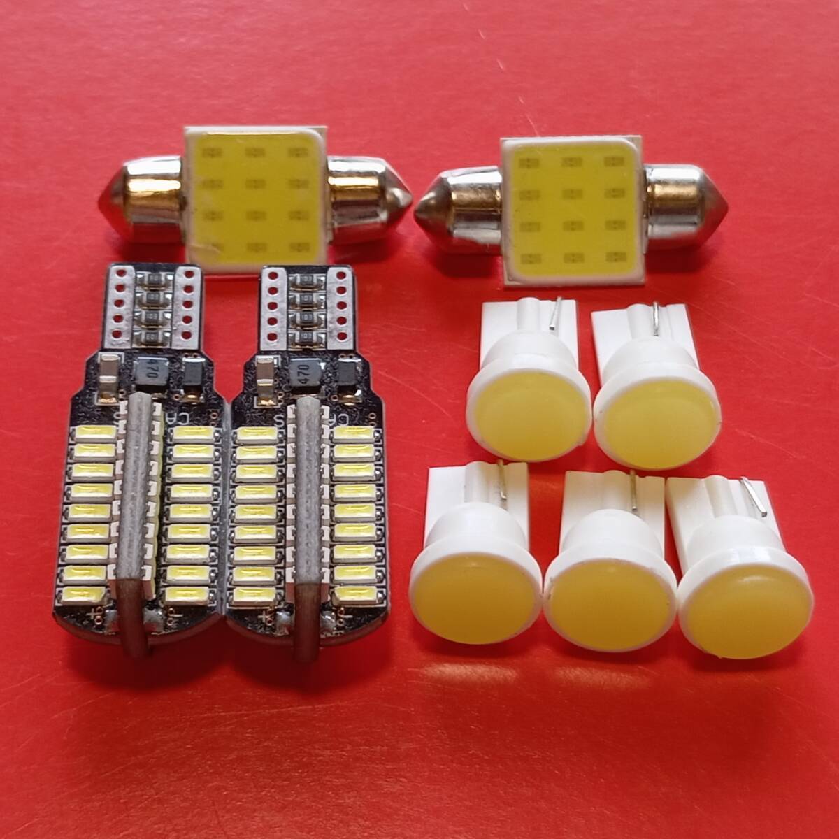 9個セット!スペーシア MK53S MK42S MK32S T10 LED バックランプ ポジション球 ナンバー灯 室内灯 ホワイト スズキ c1/72/t31拍卖