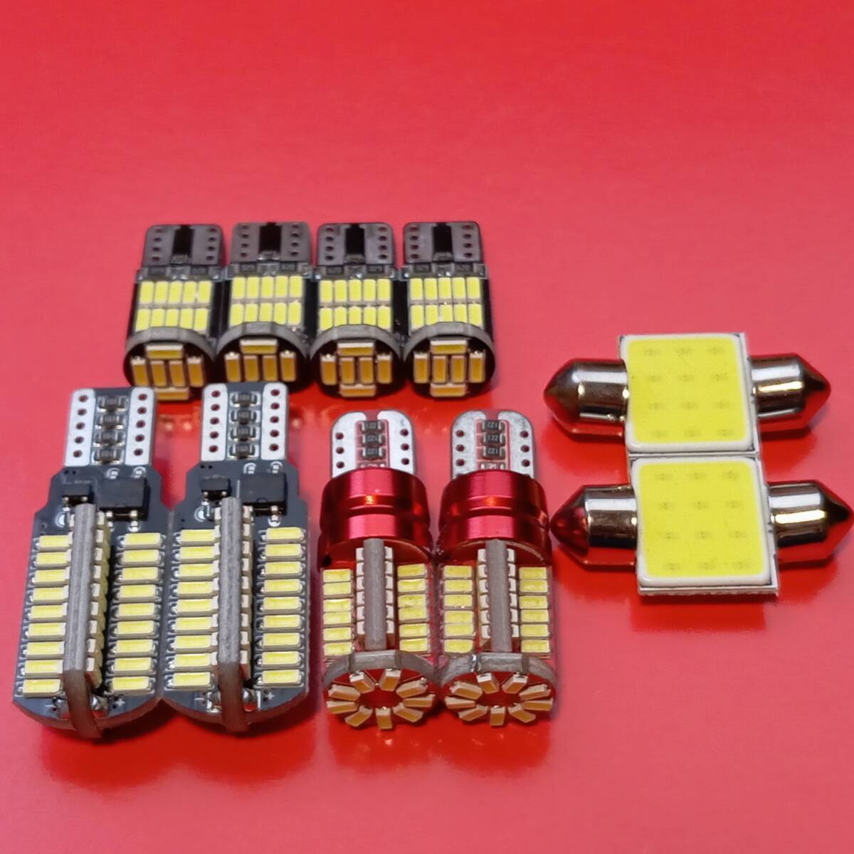 11個セット!タントカスタム L375S/L375/L385/L385S T10 LED 室内灯 バックランプ ナンバー灯 ルームランプ ダイハツ 72/57/26/t31拍卖