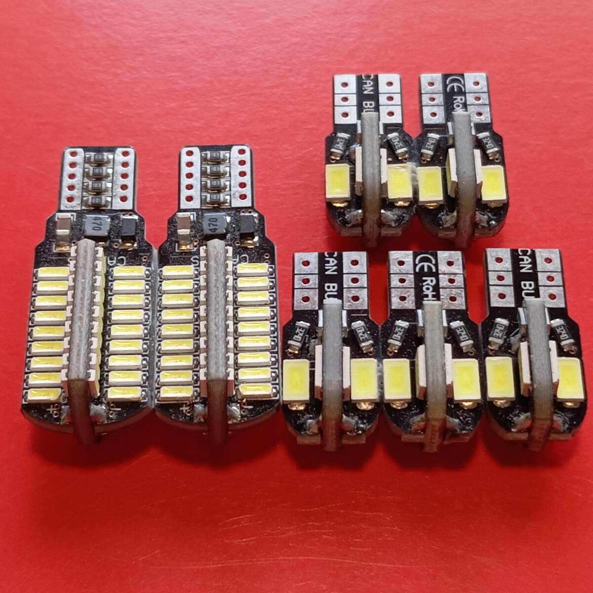 爆光7個セット!エブリィバン DA64系 DA17V バックランプ ポジション球 ナンバー灯 T10 LED ルームランプ ホワイト スズキ 72/8拍卖