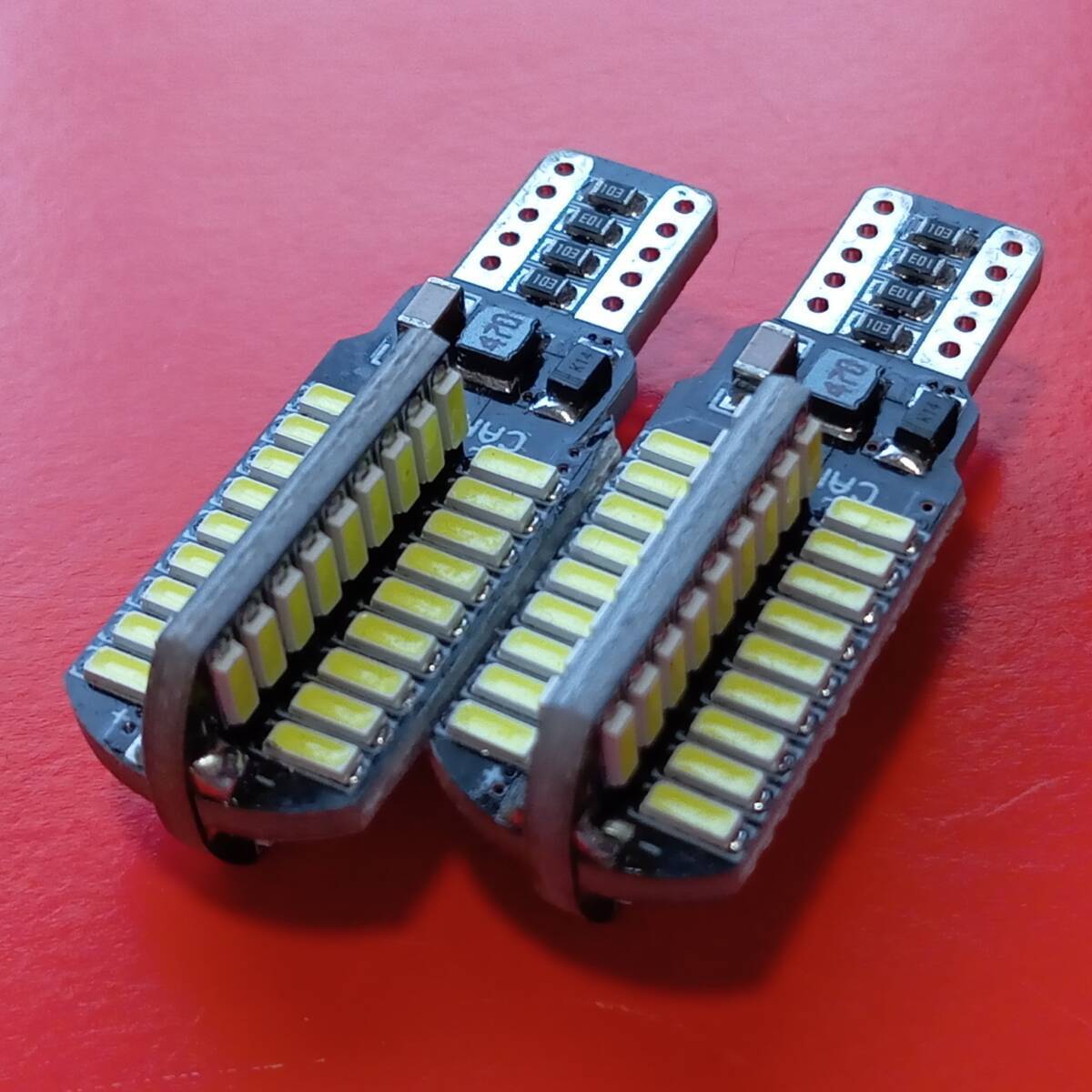 144発超爆光!ヴェルファイア アルファード 30系 20系 T16 T10 LEDバックランプ 2個 ホワイト 白 VELLFIRE トヨタ /72拍卖