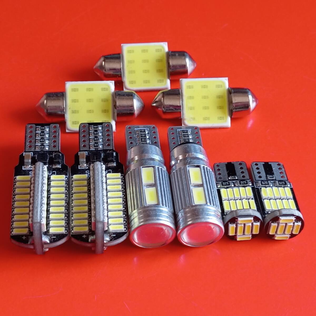 デイズルークス B21A 爆光!T10 LED ルームランプ バックランプ ポジション球 ナンバー灯 9点セット ホワイト 日産 /72/10/26/t31拍卖