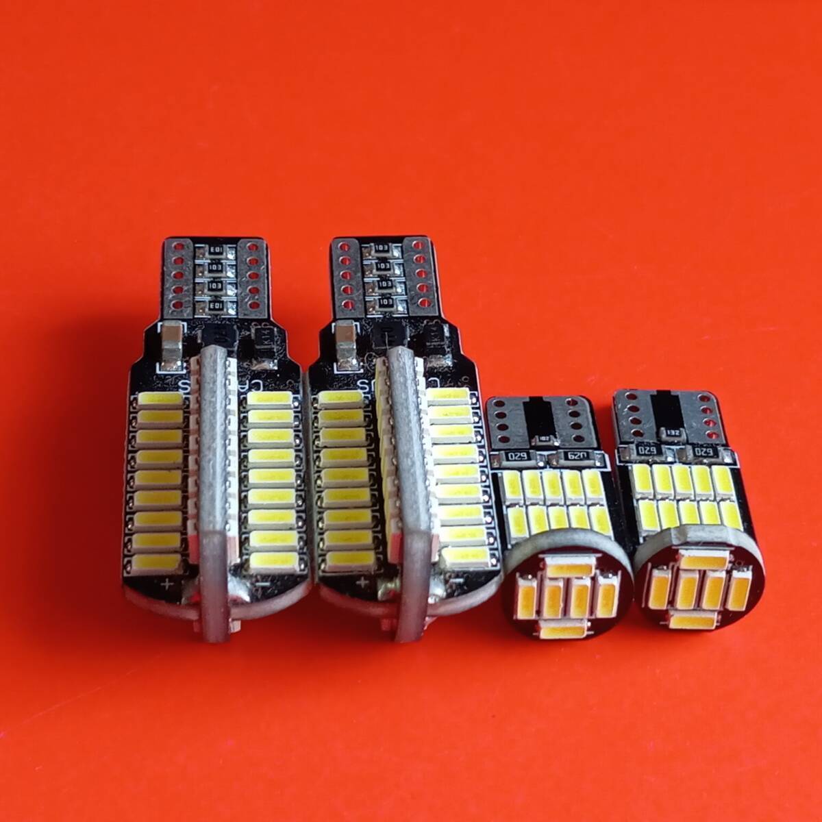 NV100 クリッパー DR64V DR17V 爆光!バックランプ スモール ポジション球 T10 T16 LED 4点セット ホワイト /72/26拍卖