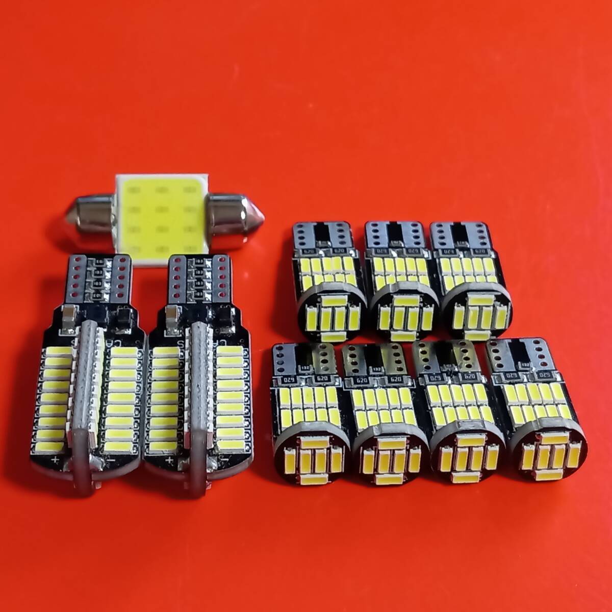 爆光10個セット!アクア NHP10/G's 後期 T10 LED 室内灯 バックランプ ナンバー灯 ルームランプセット ホワイト トヨタ /72/26/t31拍卖