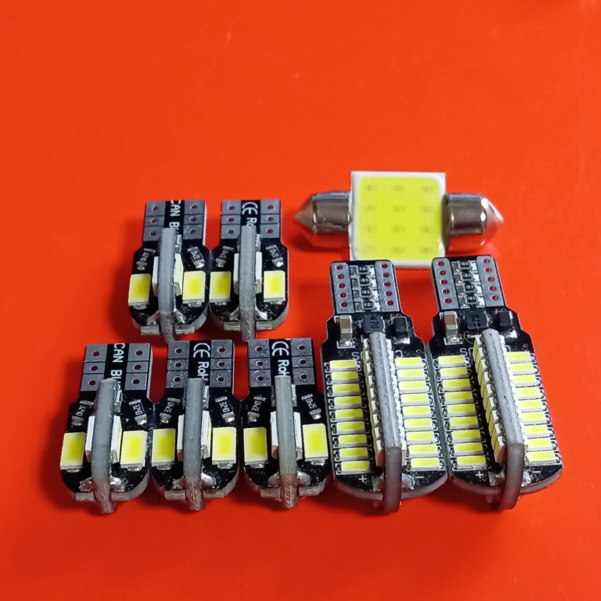 LA600S LA610S タント カスタム 超爆光!T10 LED ルームランプ バックランプ ナンバー灯 8個セット ホワイト ダイハツ /72/t31/8拍卖