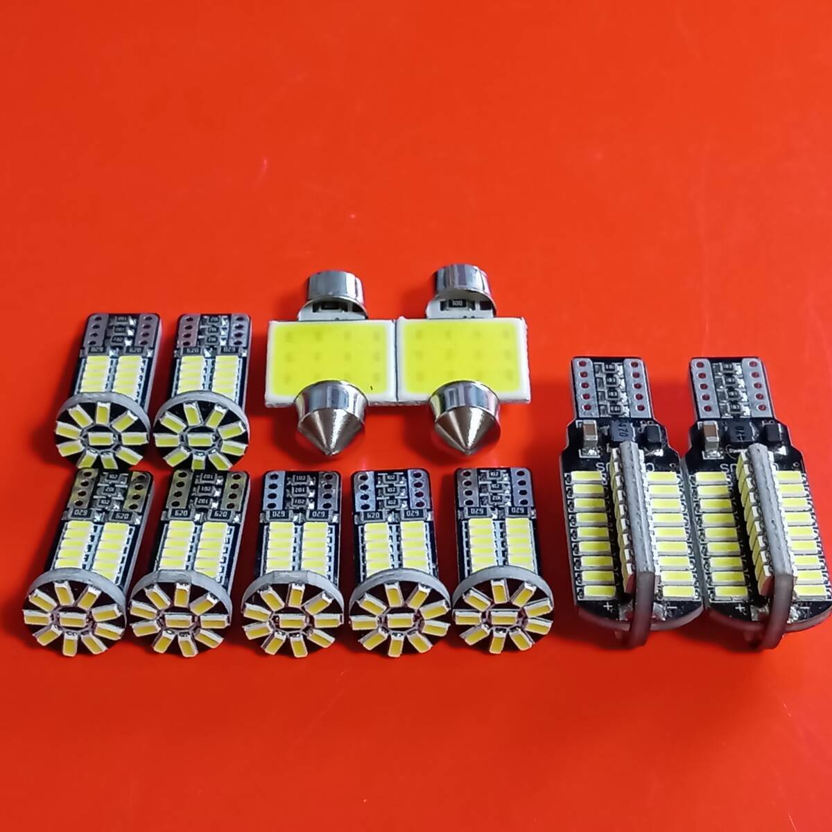 爆光11点セット! L375/385S タントカスタム ダイハツ T10 LED ルームランプ ポジション ナンバー灯 バックランプ ホワイト /72/34/t31/拍卖