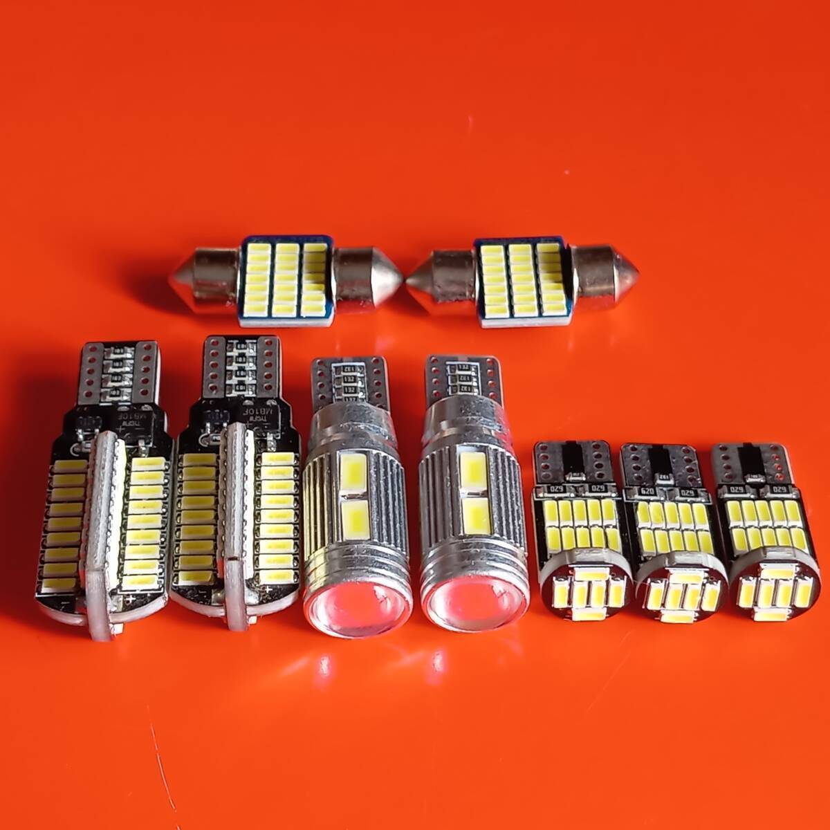 爆光 バモス HM1 HM2 バックランプ ポジション球 ナンバー灯 T10 LED ルームランプ ホワイト 9個セット ホンダ /72/10/26/t28拍卖