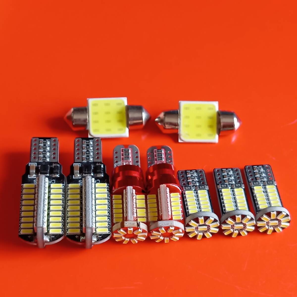 超爆光!ホンダ バモス ホビオ T10 LED ルームランプ バックランプ ナンバー灯 9個セット ホワイト ダイハツ HM3 4 HJ1 2 /72/57/34/t31拍卖