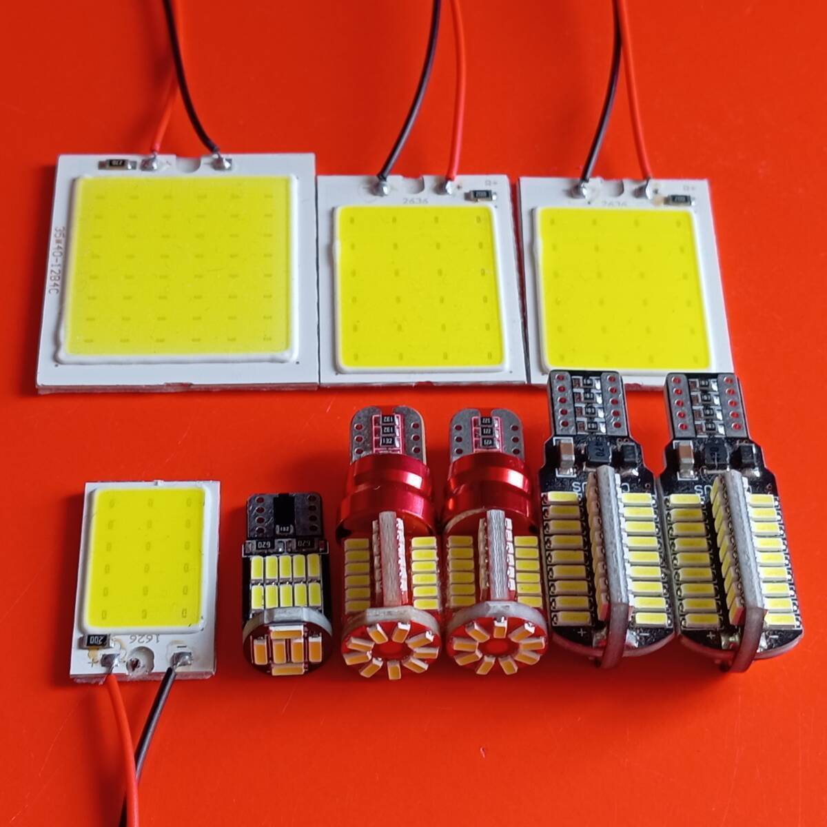 バモス ホビオ ルームランプ バックランプ 車幅灯 ナンバー灯 9個セット T10 LED 超爆光 ホワイト ホンダ /72/57/26/c48/c24/c18拍卖