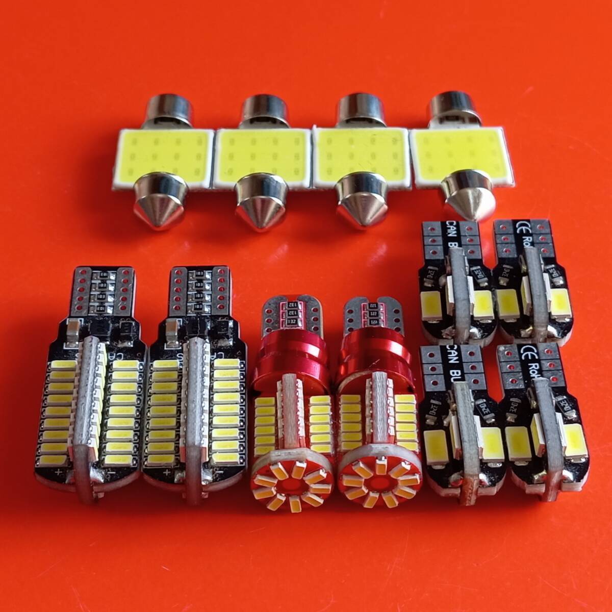 12個セット! ステップワゴン RK1 RK2 RK3 RK4 RK5 RK6 T10 LED バックランプ ナンバー灯 ルームランプセット 爆光 ホンダ /72/57/8/t31拍卖