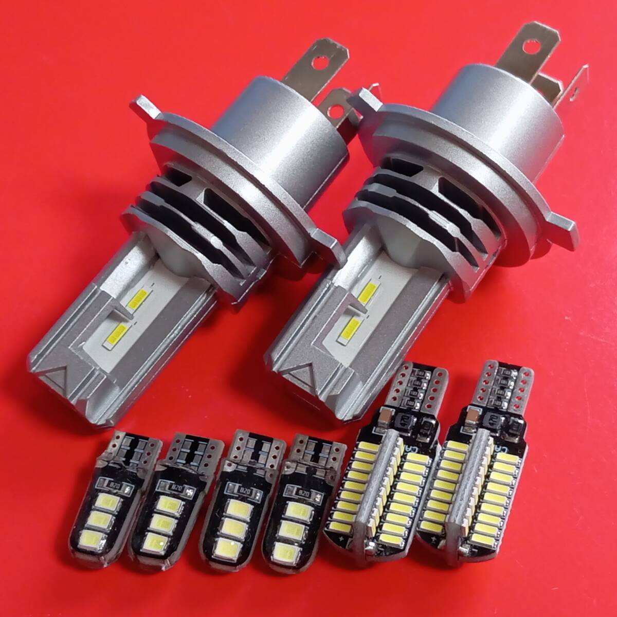 最強!アルトラパン HE22S 超爆光! H4 LED ZESヘッドライト バックランプ ナンバー灯 ポジション 8個セット /h4/72/6拍卖