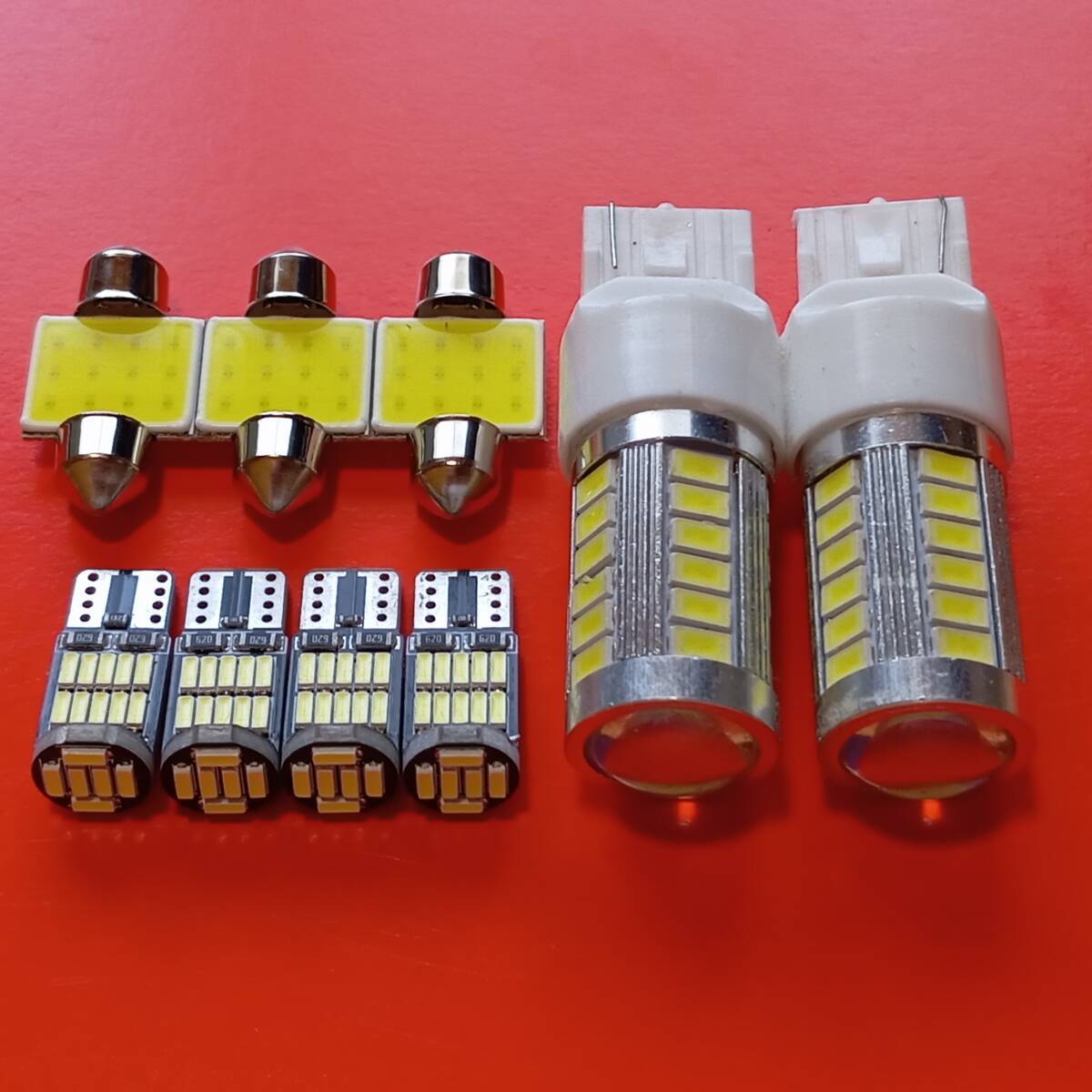 超爆光!ゼスト JE1 JE2 ルームランプ ポジション ナンバー灯 バックランプ T10 LED 9個セット ホワイト ホンダ /33/26/t31拍卖