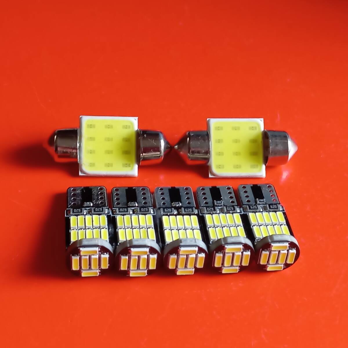 タント カスタム L375S/L375/L385/L385S T10 LED 室内灯 ナンバー灯 ルームランプセット 爆光 ホワイト ダイハツ /26/t31拍卖