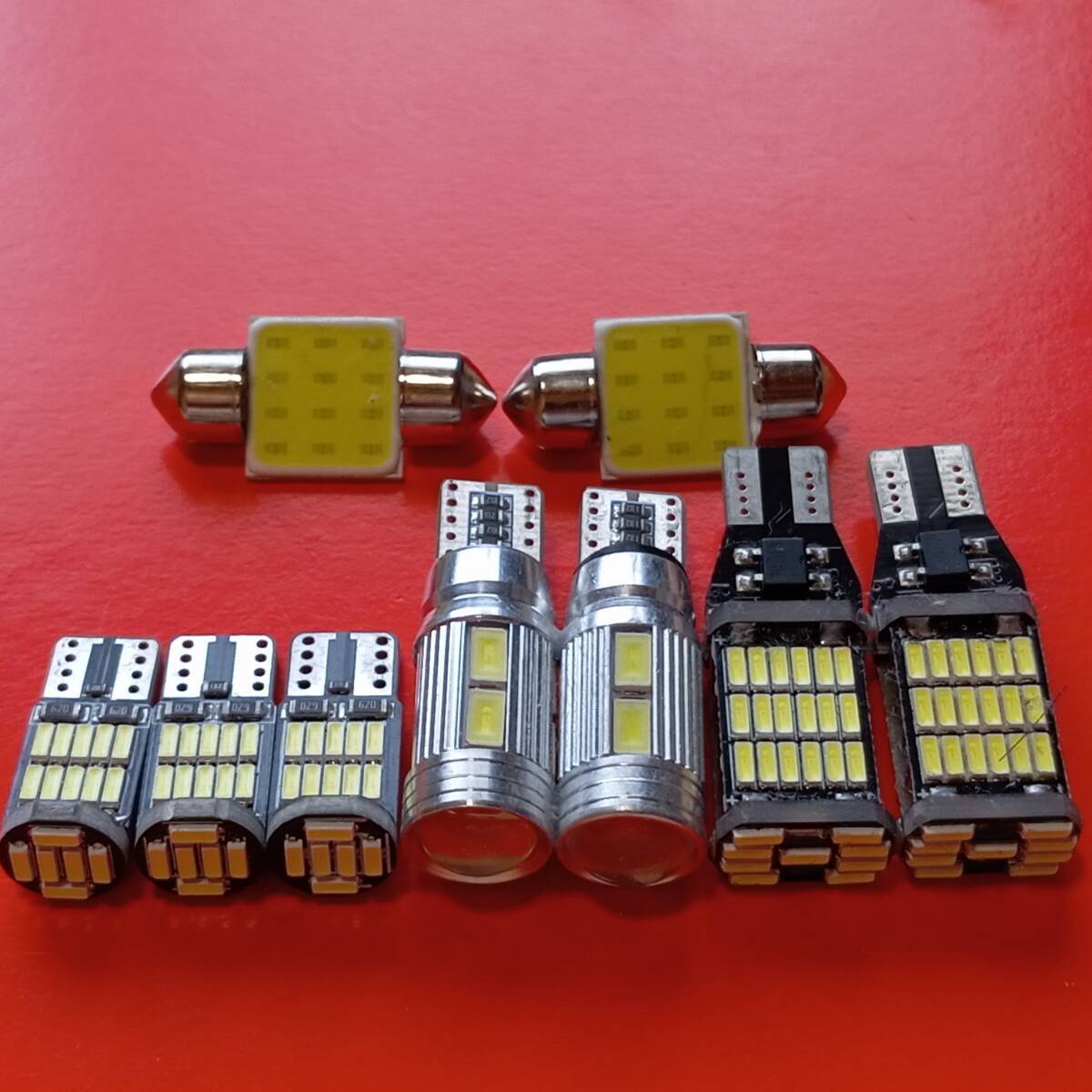 超爆光!L575/585S ムーヴコンテカスタム ルームランプ バックランプ ポジション 9個セット T10 LED ホワイト ダイハツ /45/10/26/t31拍卖