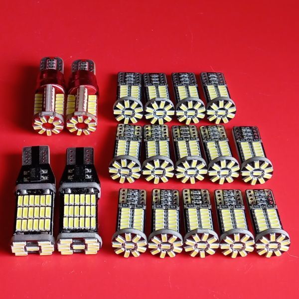 GRS200系 クラウンアスリート 爆光! T10 LED ルームランプ ナンバー灯 バックランプ ポジション18個セット ホワイト トヨタ /45/57/34拍卖