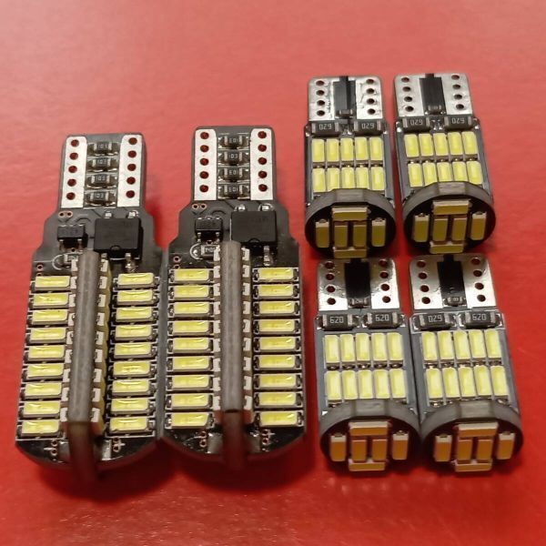 C25 C26 C27セレナ ハイウェイスター 爆光!LED ポジション球 スモール バックランプ ナンバー灯 6個セット T10 T16 ホワイト /72/26拍卖