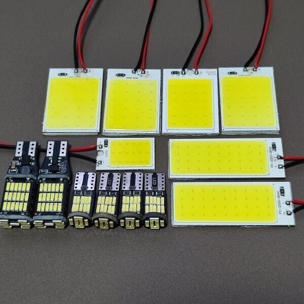 超爆光!20系 アルファード COB全面発光 T10 LED ルームランプ バックランプ 13個セット ホワイト トヨタ /45/26/c24/c36/c18拍卖