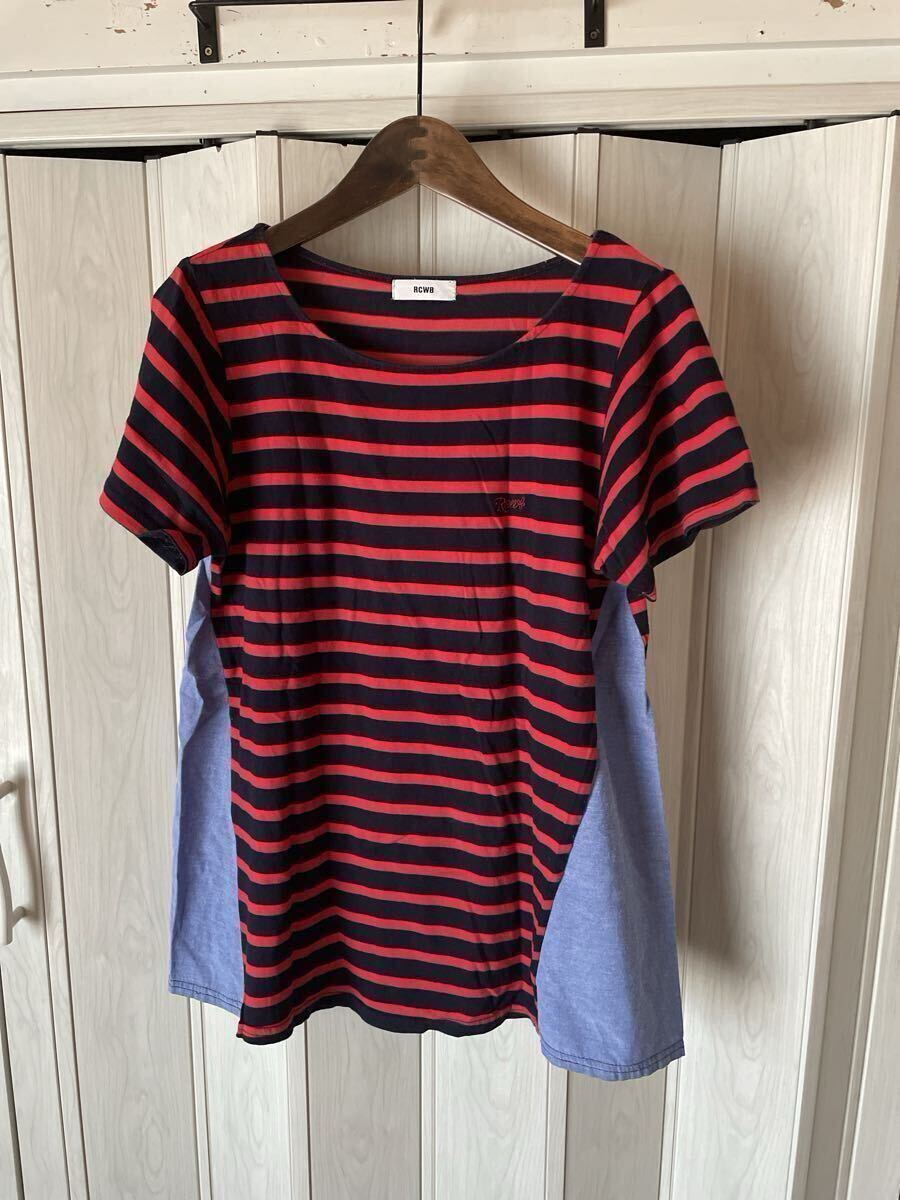 ◆RCWB ロデオクラウンズ ボーダー半袖カットソー◆w拍卖