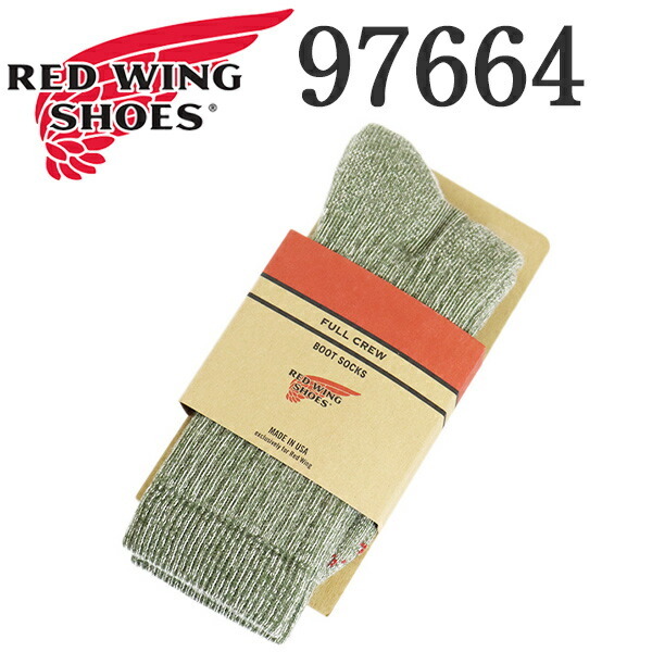 REDWING (レッドウィング) 97664 Full Crew フルクルー 靴下 オリーブ L拍卖