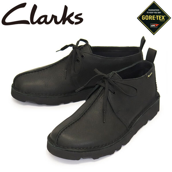 Clarks (クラークス) 26177725 Desert Trek GTX デザートトレック メンズシューズ Black Leather CL121 UK7.5-約25.5cm拍卖