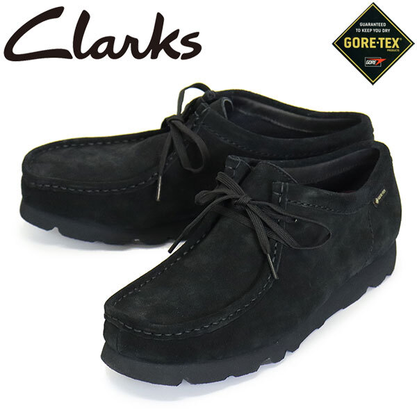 Clarks (クラークス) 26179251 Wallabee GTX ワラビー ゴアテックス メンズ ブーツ Black Sde CL143UK9-約27.0cm拍卖