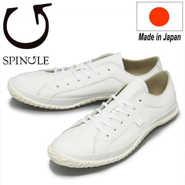 SPINGLE (スピングル) SP-105 カーフレザースニーカー 日本製 61White SP015 M-25.5cm拍卖