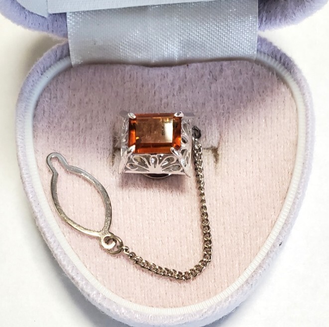 カラーストーン タイピン メンズ アクセサリー 2,7g きれいめ拍卖