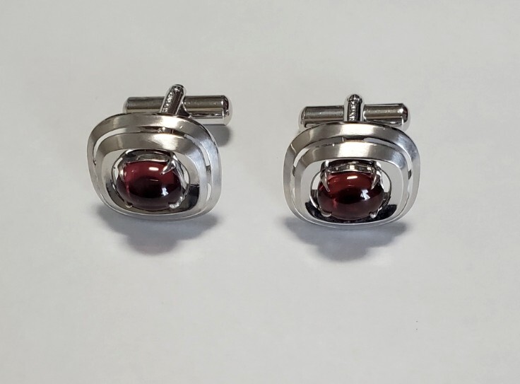 カラーストーン カフスボタン メンズ アクセサリー 9,8g 美品拍卖