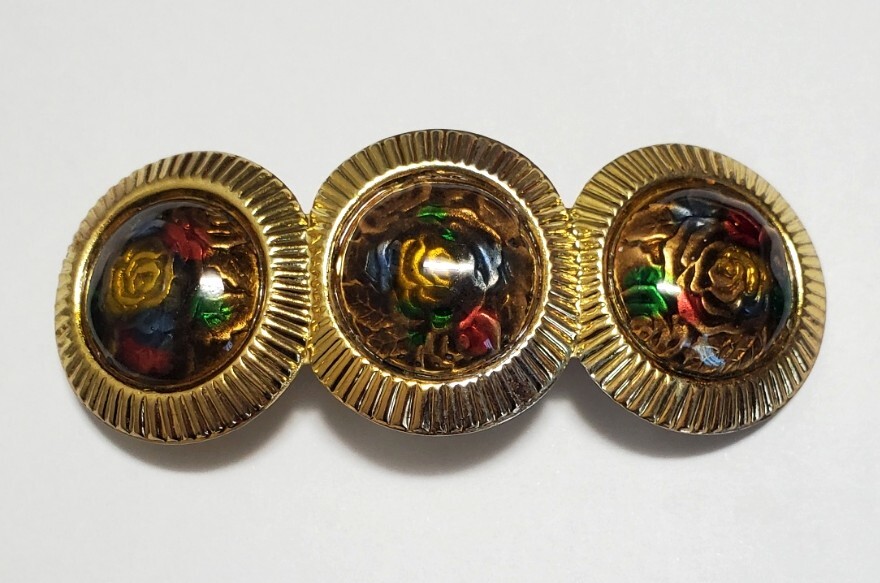 七宝焼き バレッタ レディース アクセサリー 21,7g拍卖