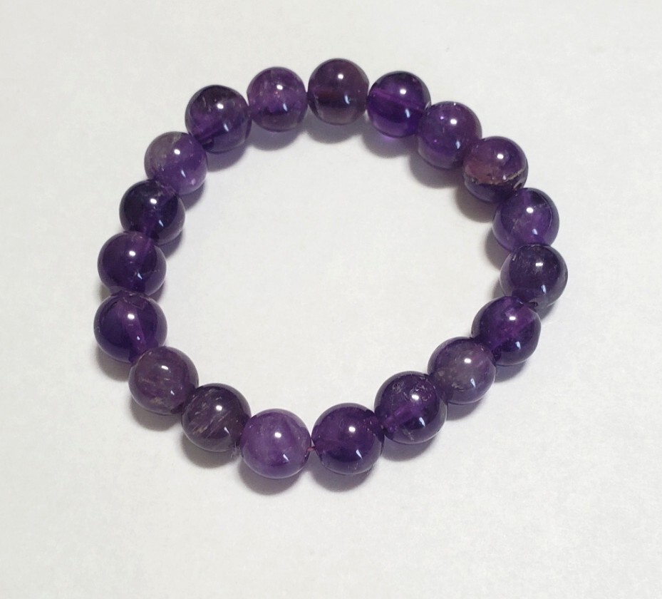 天然石 ブレスレット アメジスト 大粒 パワーストーン レディース アクセサリー 25,5g 美品拍卖