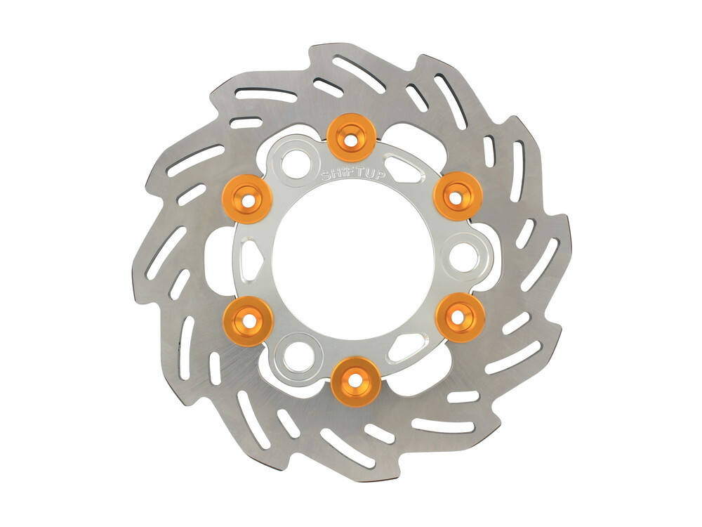 XR50モタード用ウェーブフローティングディスクローター(160mm/シルバー×ゴールド)_シフトアップ拍卖