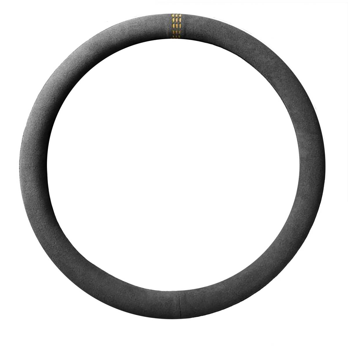 【未使用品】ハンドルカバー O型 イエロー 黄色 スエード ステアリングカバー 車 滑り止め ドライブ グリップ カバー ステアリング 丸型拍卖