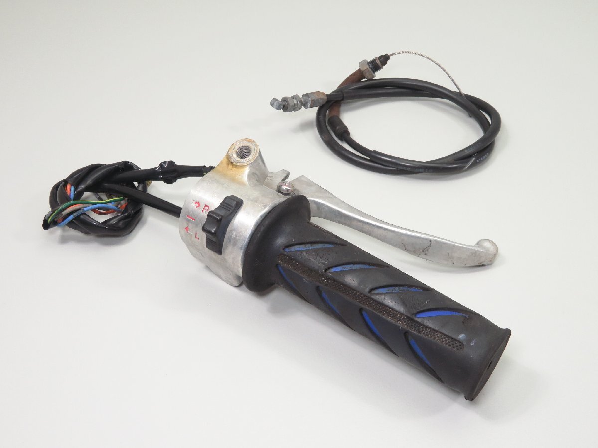 ②リトルカブ/AA01 FI 純正 右側 ハンドルスイッチ/スロットル ブレーキレバー おまけ アクセルワイヤー 検 C50 C70 C90 HA02 ウインカー拍卖