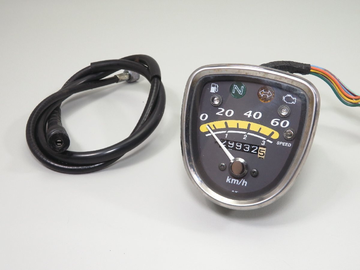 ②リトルカブ/AA01 FI 純正 スピードメーター おまけ ワイヤー/ケーブル 検ノーマル 1 C50 C70 C90 HA02 インジェクション拍卖