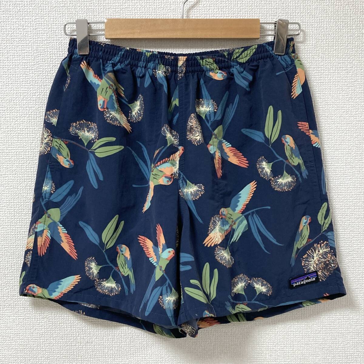 Patagonia Men's Baggies Short ボタニカル 鳥柄 バギーズショーツ 5インチ PABL Sサイズ パタゴニア ショートパンツ ハーフ 5080313拍卖