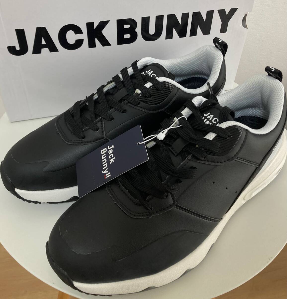 新品 パーリーゲイツ ジャックバニー AIR SOLEシューズ 黒 26.5cm PEARLY GATES JACK BUNNY 柔軟性 剛性 22000拍卖