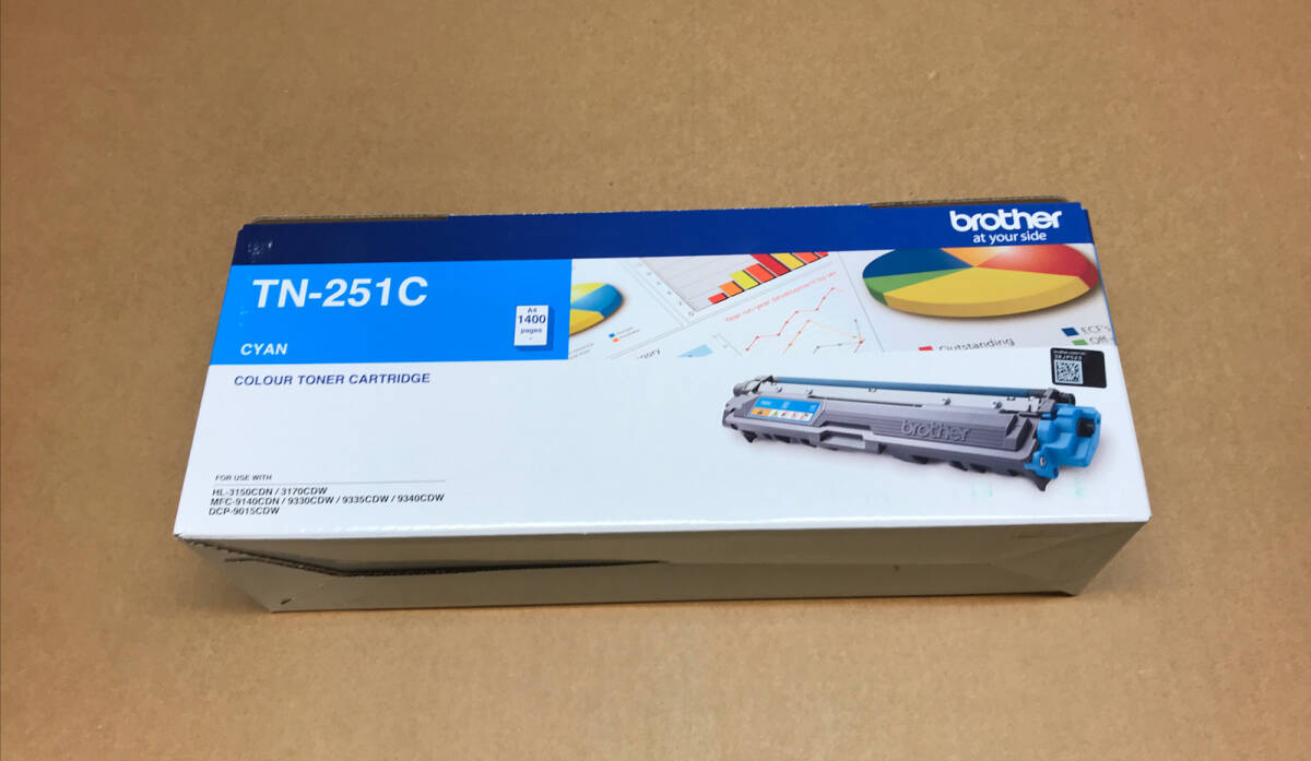 ブラザー Brother TN-251C Cyan Toner Cartridge未開封拍卖