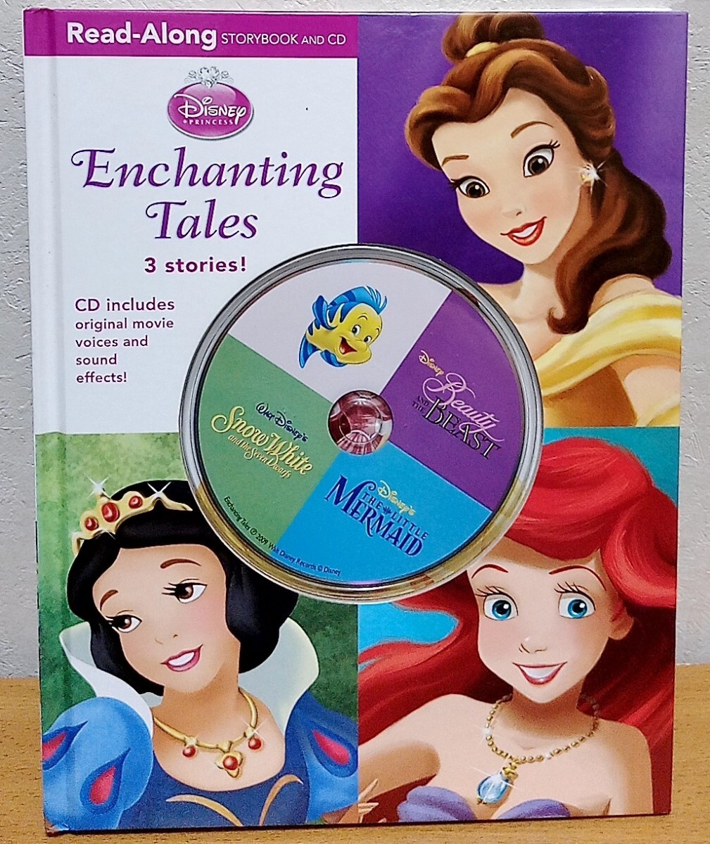 Enchanting Tales: Read-Along Storybook and CD ディズニー 美女と野獣 白雪姫 リトル・マーメイド 送料無料拍卖