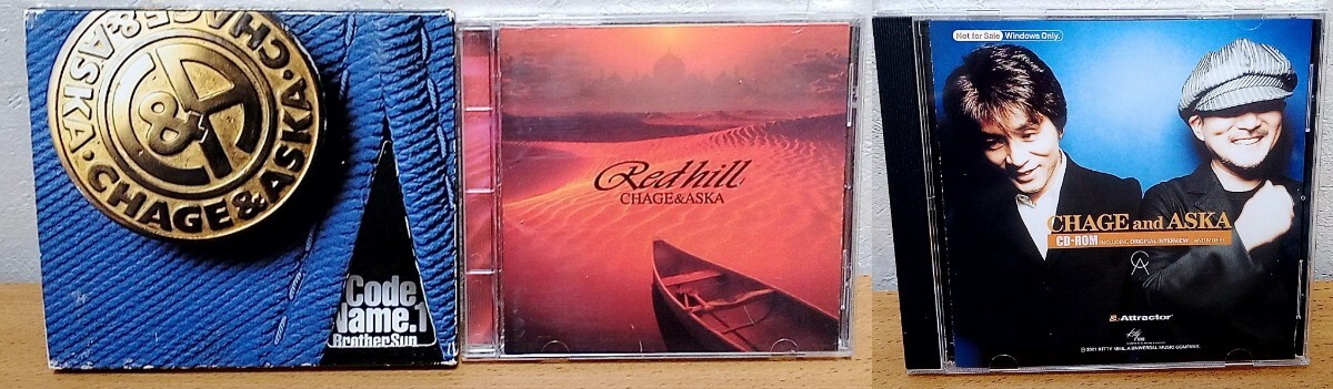 CHAGE and ASKA / RED HILL + Code Name.1 Brother Sun + CD-ROM INCLUDING ORIGINAL INTERVIEW AND MORE! 3点セット拍卖