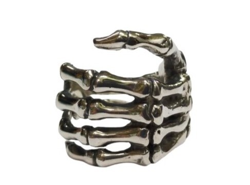 鑑定済 CRAZY PIG クレイジーピッグ ボーン ハンドリング BONE HAND RING拍卖