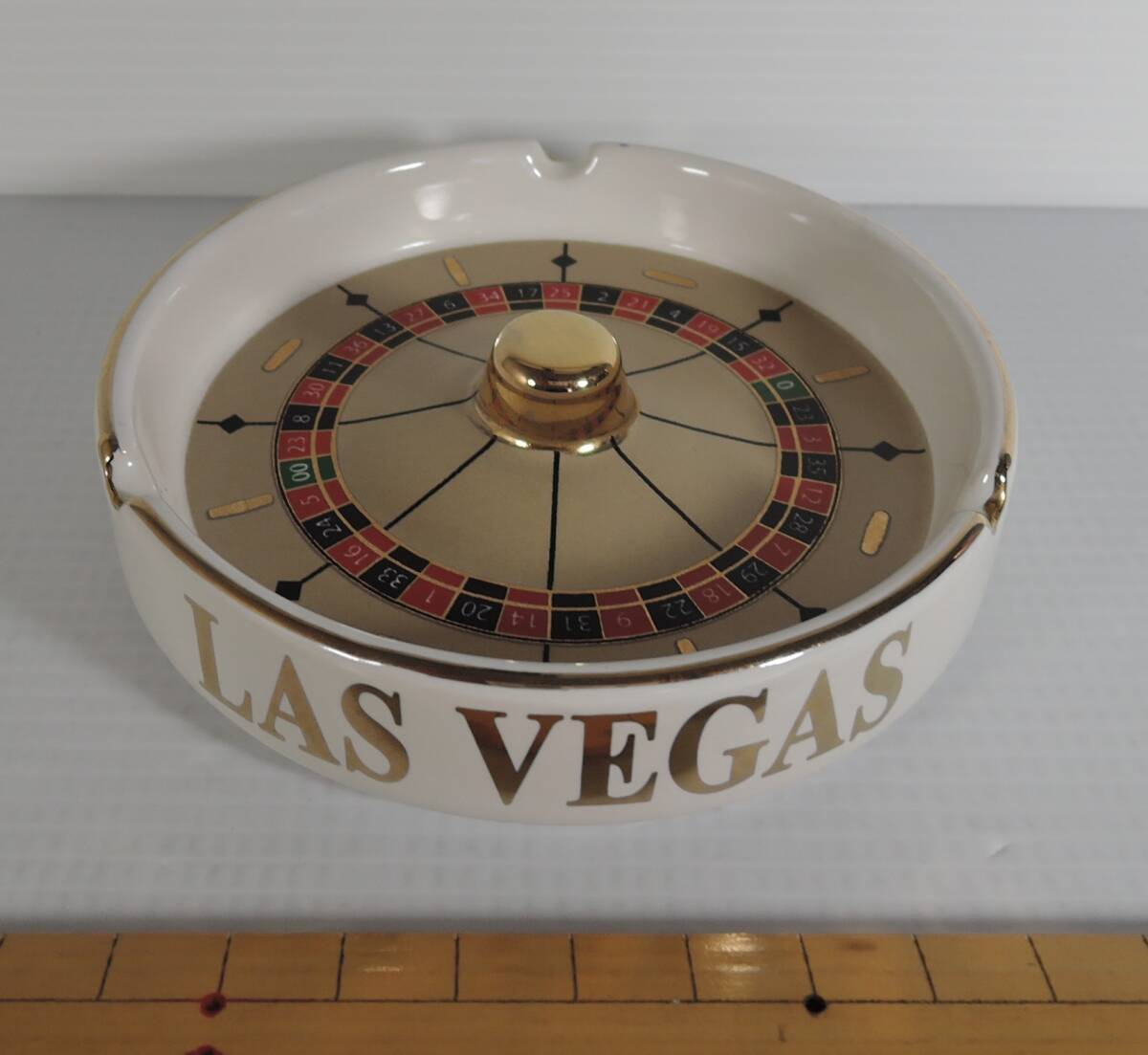 ☆29H■ラスベガス ルーレット 灰皿 陶器製■未使用拍卖