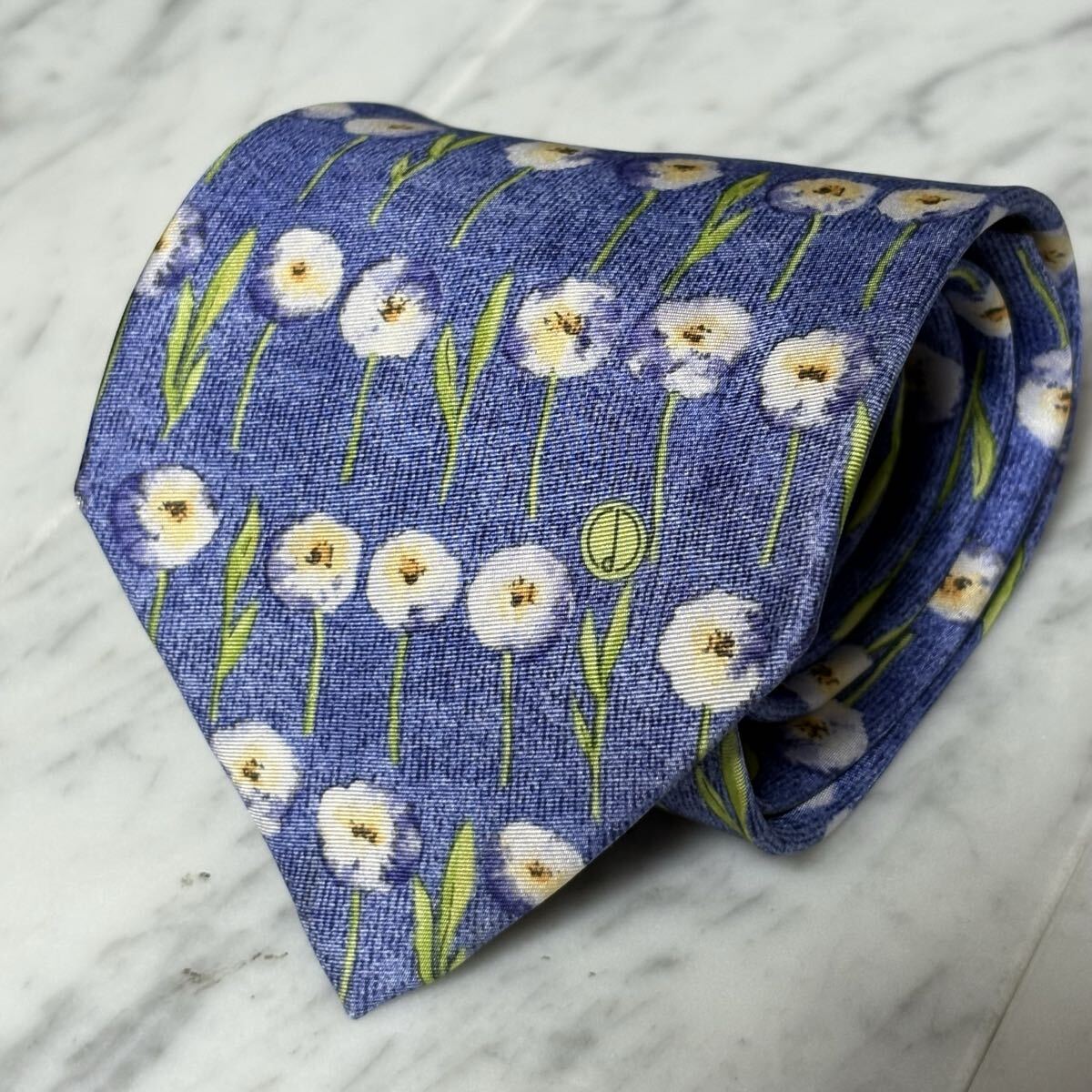 【美品】 999円~ dunhill ネクタイ ボタニカル柄 (B14)拍卖