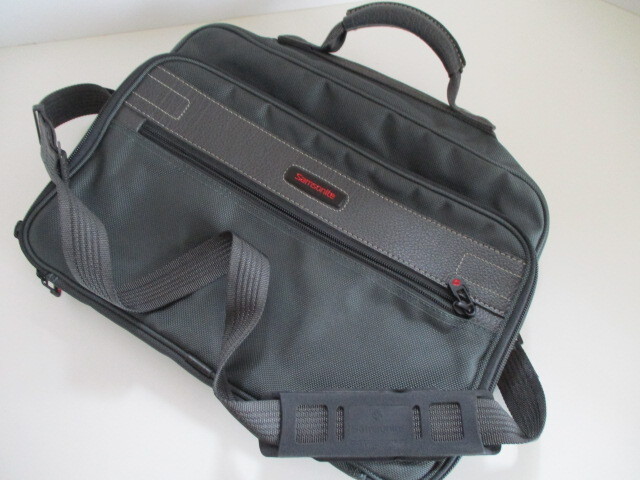 美品♪ Samsonite*サムソナイト 2Wayバッグ【ブリーフケース★ ビジネス☆ショルダーバッグ】 グレー 旅行拍卖