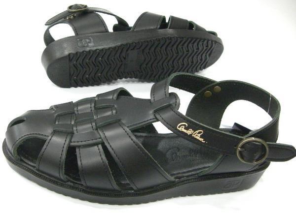 即決 L アーノルドパーマー AP6610 黒 本革 牛革 日本製 紳士 メンズ カメ サンダル オフィス 事務所 履き ドライビング シューズ 運転拍卖