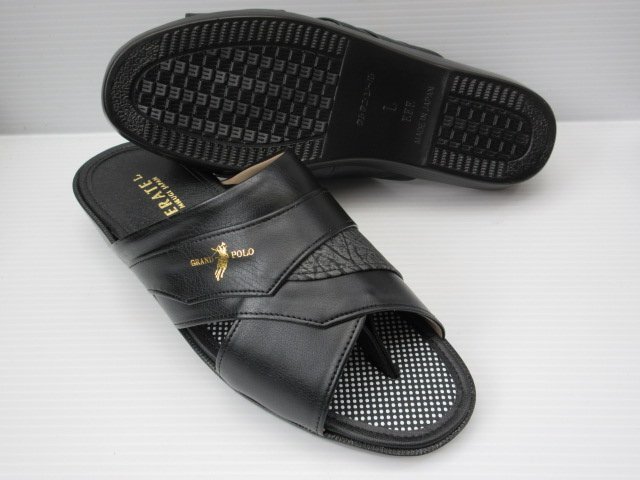 即決 メーカー柄はお任せ M 1813 1547 1632 黒 丈夫な日本製 はなお 鼻緒 ハナオ付 サンダル モード履き つっかけ 紳士 メンズ プレゼント拍卖