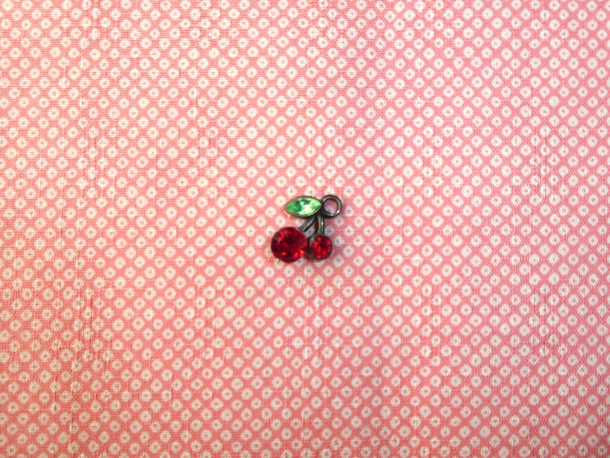 即決★レア はなちゃん絞り柄生地サーモンピンク★レトロ昭和和柄ルシアンオレンジ拍卖