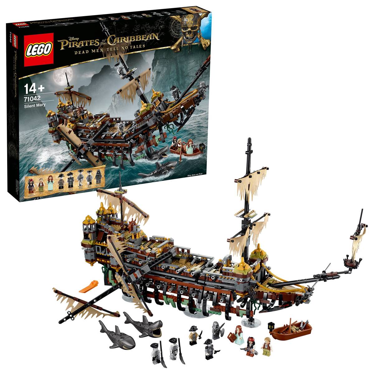 【中古】レゴ(LEGO)パイレーツオブカリビアン サイレント・メアリー号 71042拍卖